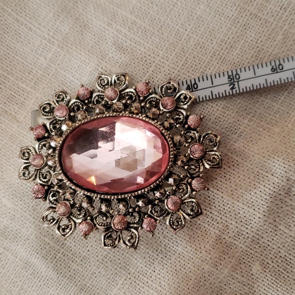 Vintage Pink Brooch Pin - Picture 3 of 3